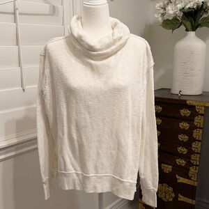 We The Free Cream Cowl Neck Sweater